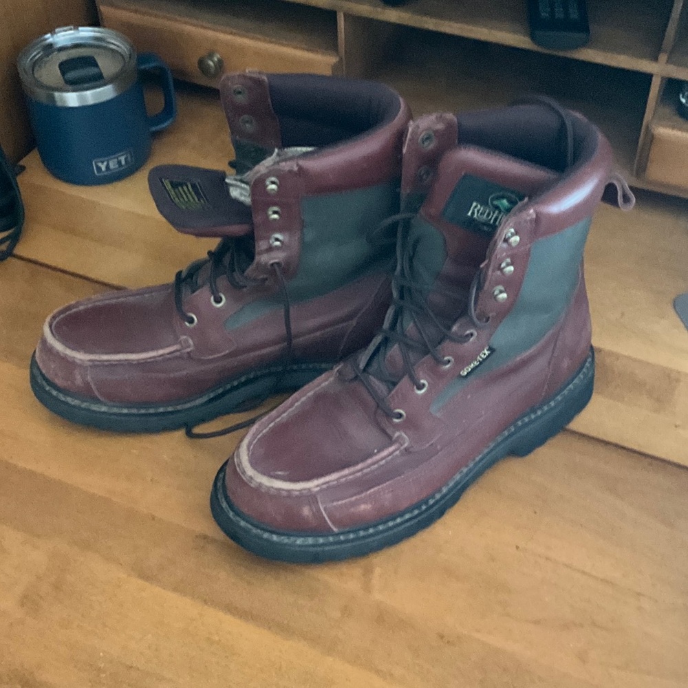 Redhead Men's Dark Brown Leather Boots - Picture 3 of 5